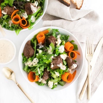 Easy Steak Salad with Blue Cheese Dressing