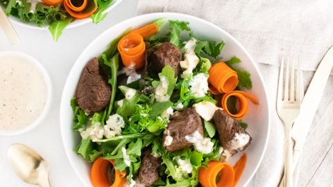 Steak Salad with Blue Cheese Dressing